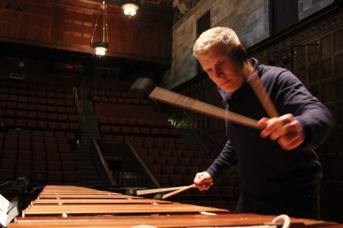 Michael Burritt in rehearsal
