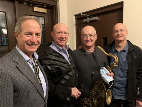 Jamal Rossi with his saxophone teacher and mentor, Ramon Ricker