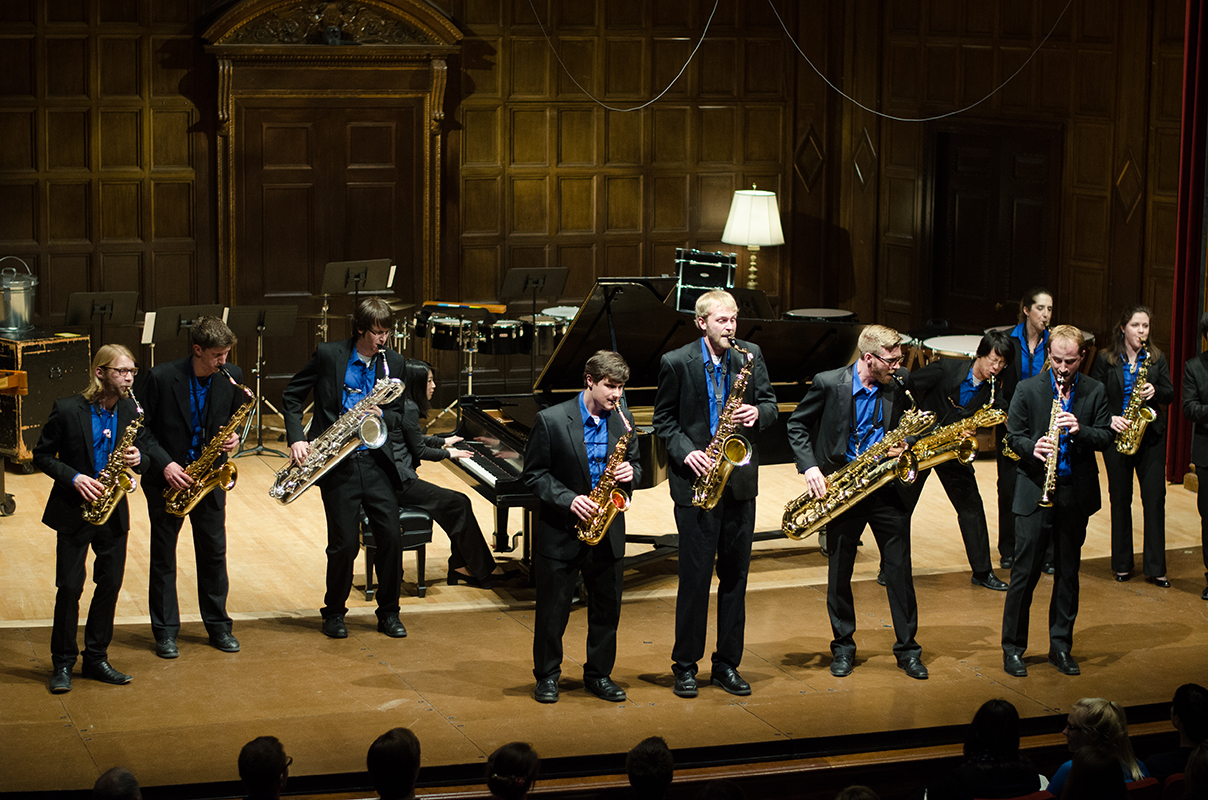 Saxophone students in Kilbourn Hall Saxophone students in Kilbourn Hall