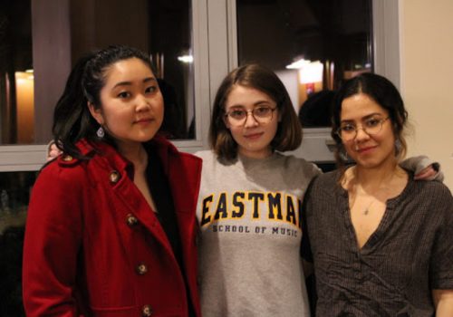 Naomi Nakanishi, Olivia Galante, and Luisa Hildalgo