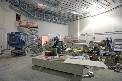 A large rehearsal hall