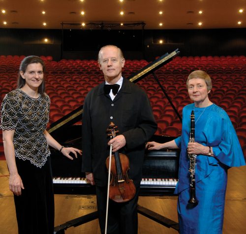 The Verdehr Trio: pianist Silvia Roederer, violinist Walter Verdehr, clarinetist Elsa Ludewig-Verdehr